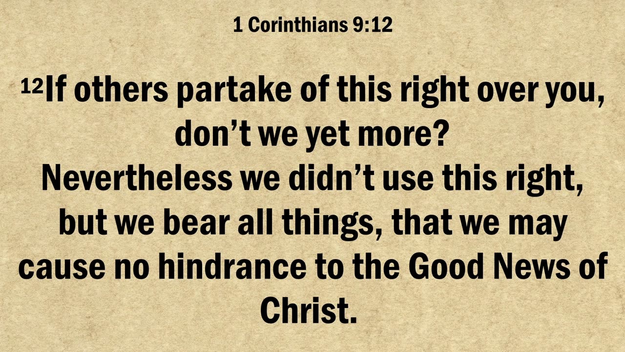 1 Corinthians 9