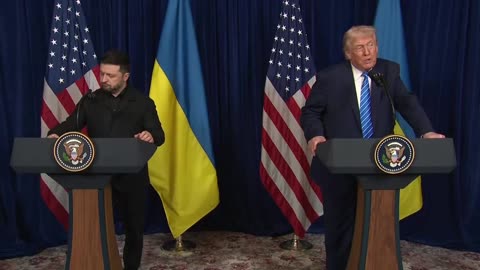 President Trump just dropped a TRUTH NUKE flanked by Zelensky to the Fake News