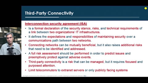 141 - Domain 4 - 43 Third-Party Connectivity