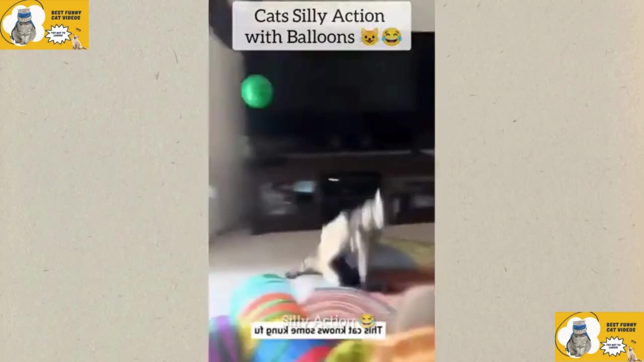 Cats vs. Balloons: Hilarious Feline Antics Unleashed