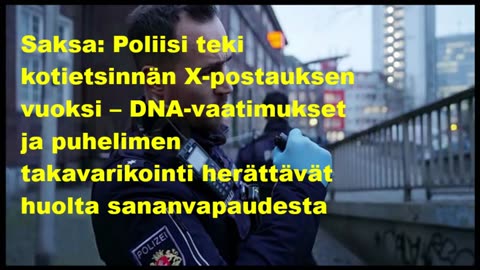 Saksa - Poliisi teki kotietsinnän X-postauksen vuoksi