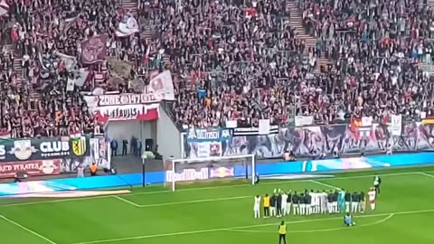 Leipzig vs Augsburg 3-2 (RB Leipzig party after the game)