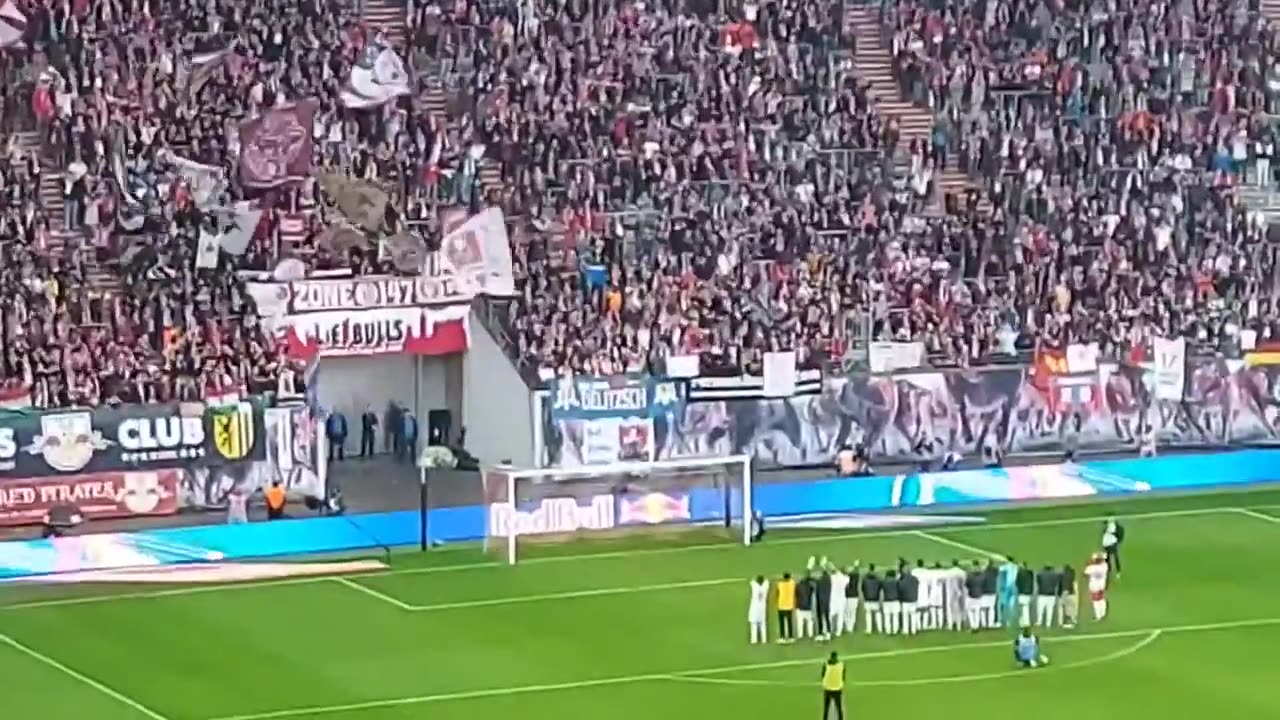 Leipzig vs Augsburg 3-2 (RB Leipzig party after the game)