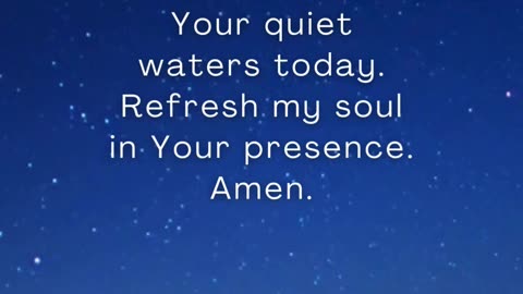 His peace restores your soul—pause and receive it.