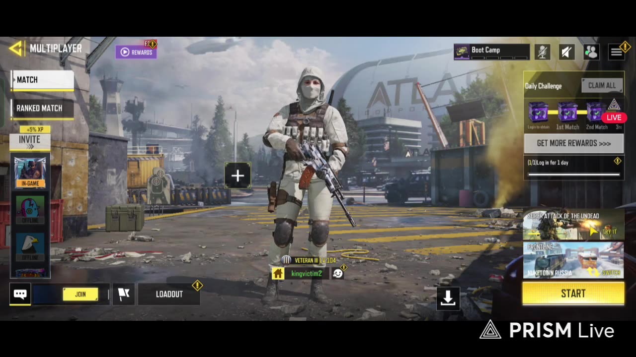 Live Solo Vs Squad Call of Duty Mobile