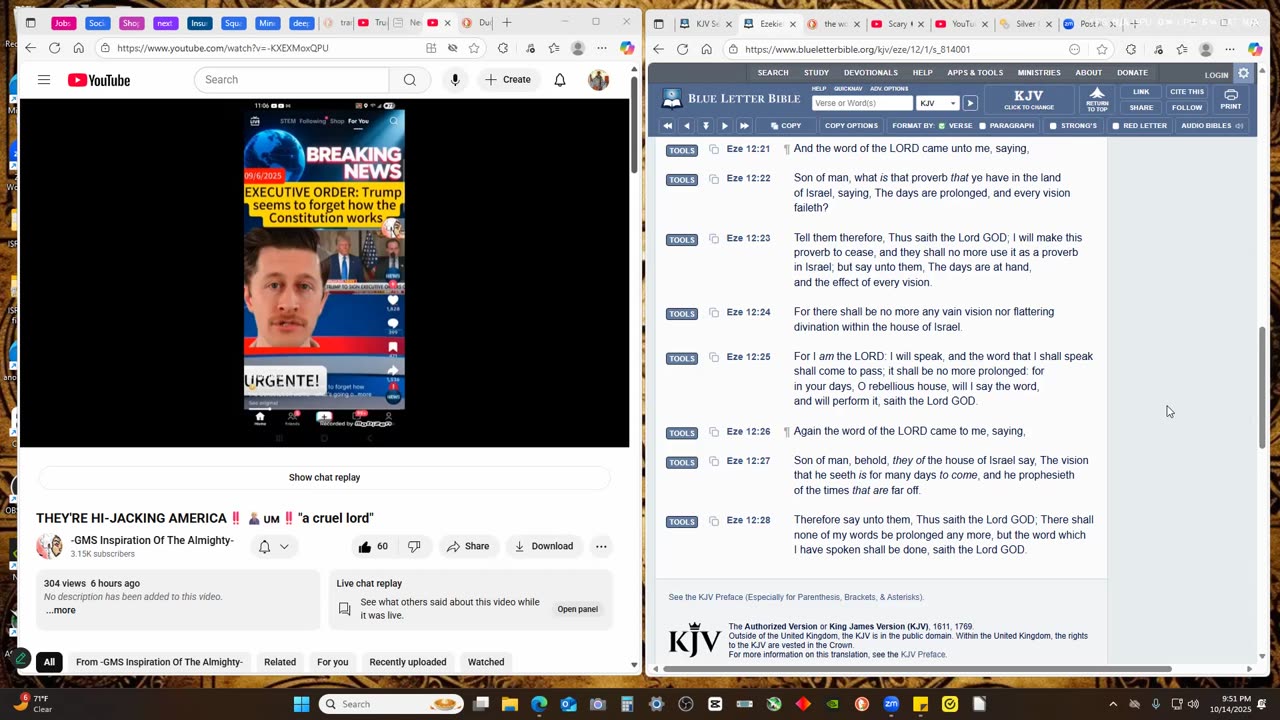 In the times of Eze 12:25 coming alive again plus: REPOST