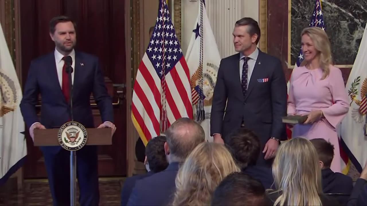 LIVE: Pete Hegseth sworn in as defense secretary