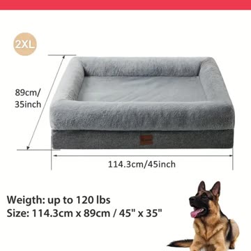 Large Dog Bed with Waterproof Removable