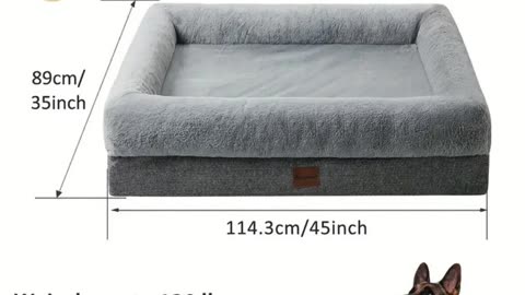 Large Dog Bed with Waterproof Removable