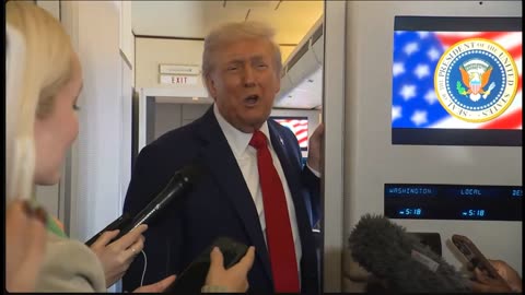 President Trump Gaggles with the Press on Air Force One, Oct. 12, 2025 (Part 2)