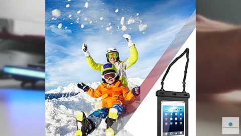 VHOPMORE 8 inch Waterproof Tablet Case, Tablet Pouch Dry Bag with Lanyard for iP