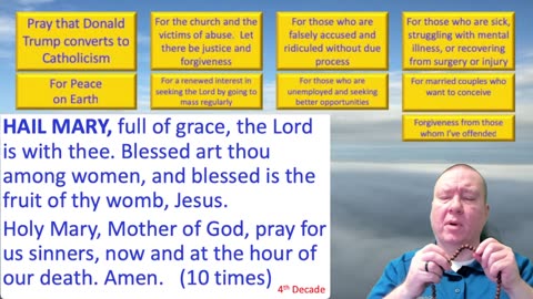 Mary's Daily Live Holy Rosary Prayer at 8:00 p.m. EST 12/19/2025