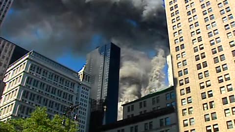 911 South Tower Demolition - NE Corner And North Face Damage Detail
