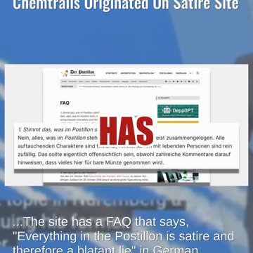 Fact Check: Story Of German Pilot Terminated For Refusing To Spray Chemtrails Originated As Satire