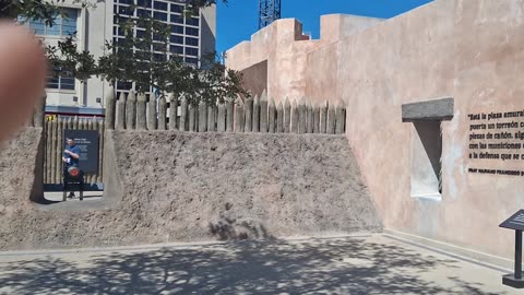 Alamo in San Antonio Texas Freemasonry Plaque Alamo used to be a Catholic Church