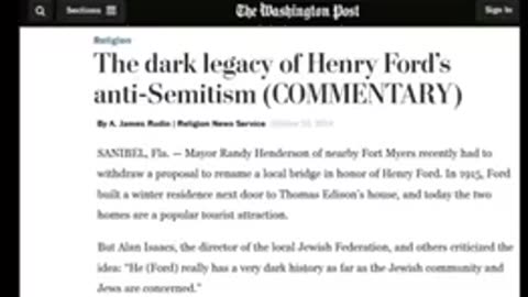 Did you Know This About Henry Ford？
