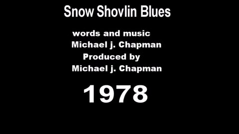 snow shovelin blues