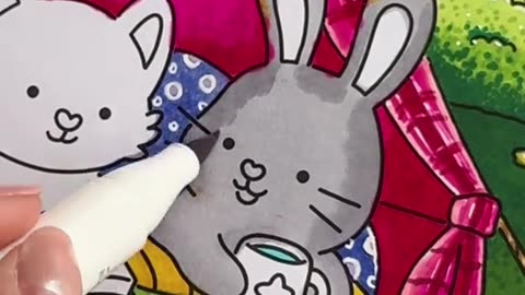 🤗🌟 Get huggy with Cozy Huggy Coloring Book! 🐻💕