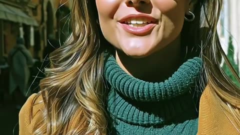 The video is made with AI, it may be artificial