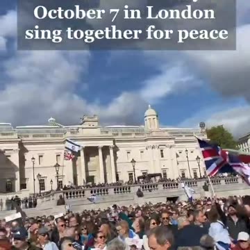 Pro-Israel rally at Trafalgar Square, London, today