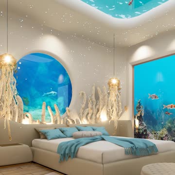 Modern Underwater Bedroom