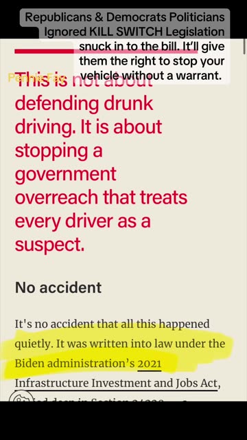 SWAMP Ignored KILL SWITCH Legislation, Will violate 4A