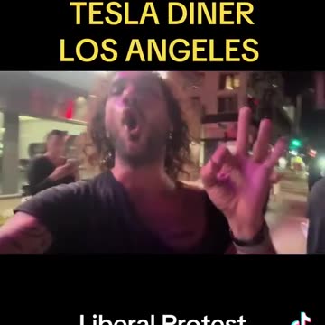 Patriot Gets Assaulted by Antifa at Tesla Campaign, Keeps Taunting Them Like a Boss