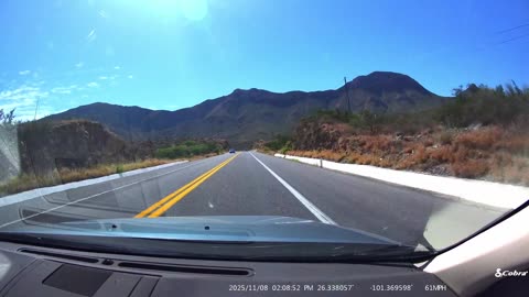 Mountains in Mexico, southbound
