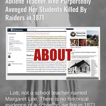 Fact Check: Photo Does NOT Show "Lady Ghost" Margaret Lee, Avenging Abilene Teacher From 1871
