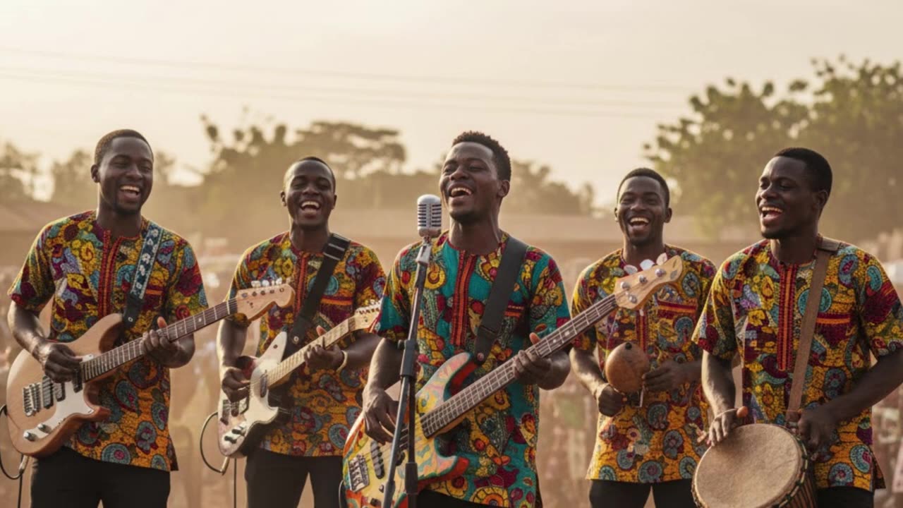 Who Brings The Rhythm Home? | Happy African Highlife Music | Relaxing AI EDM