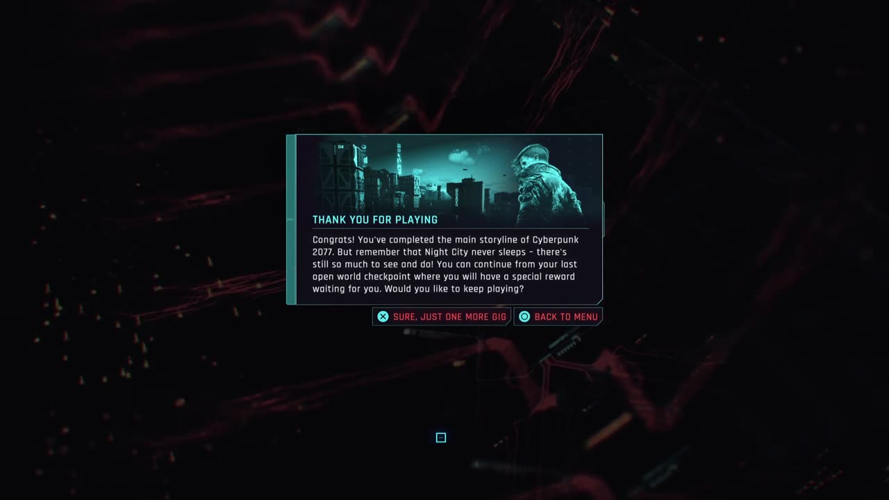 Cyberpunk 2077 End Credits