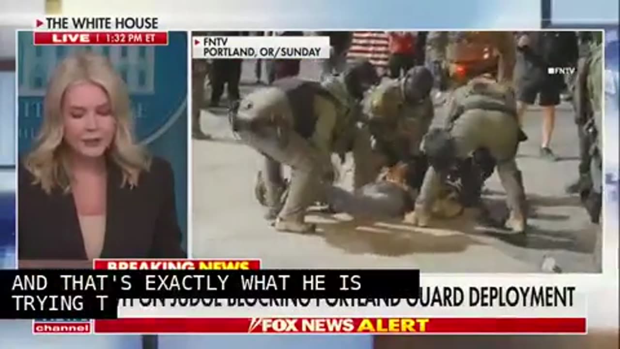 Kaitlan Collins Draws Sharp Rebuke Karoline Testy Exchange Over Portland National Guard Deployment