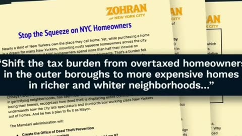 Mamdani: "We're Raising Taxes on Whiter Neighborhoods"