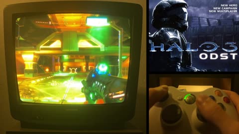 Halo 3 ODST Xbox 360 CRT TV Walkthrough Part 2 #halo