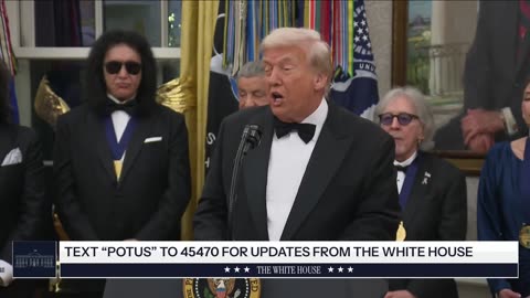 President Trump Participates in a Kennedy Center Honors Medal Presentation