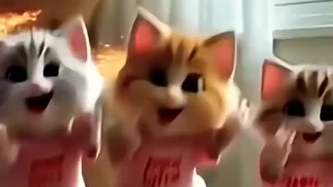 AI Video:cats@show dancing