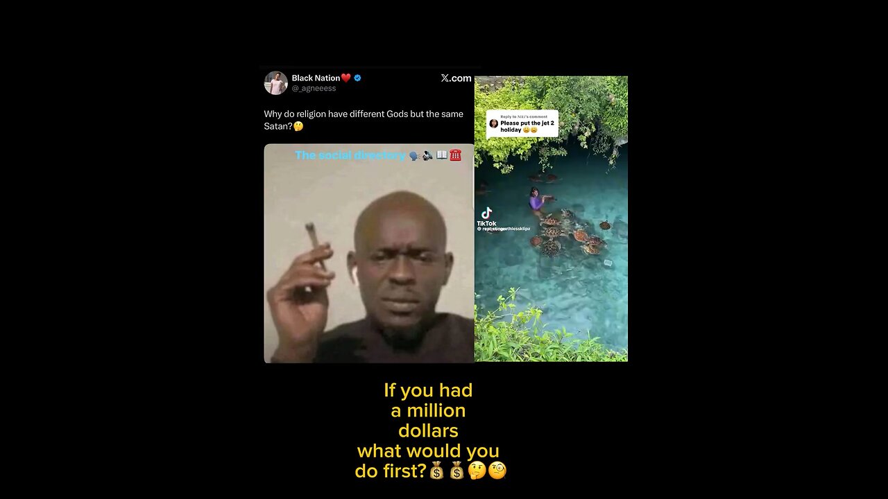 Operators, a question/post goes viral about God,religion,& Satan who can answer this question⁉️😳😱