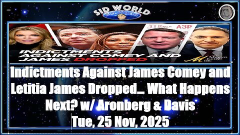 Indictments Against James Comey and Letitia James Dropped… What Happens Next w Aronberg & Davis