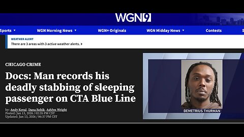 Chicago: Man records his deadly stabbing of sleeping passenger on train