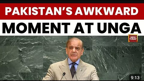 Pakistan's UN Embarrassment: Slogan Shouts Disrupt PM Sharif's Speech | India Today News