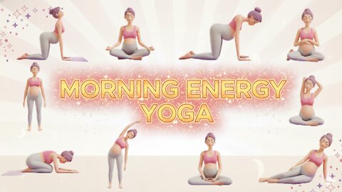 Morning Energy Yoga | Month 1 (First Trimester) | 5-Min Prenatal Yoga | Luna Yoga Prenatal