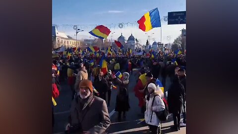 100K people on the streets of Bucharest protesting the decision to cancel the elections
