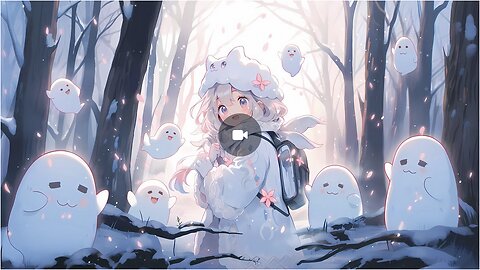 Ai Generated, girl, trees free stock video. Free for use & download.