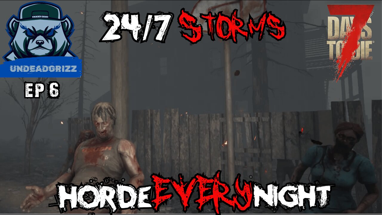 7 Days to Die 24/7 Storms + Horde Every Night | Ep6 – HUNTING FOR VEHICLE ADVENTURES!