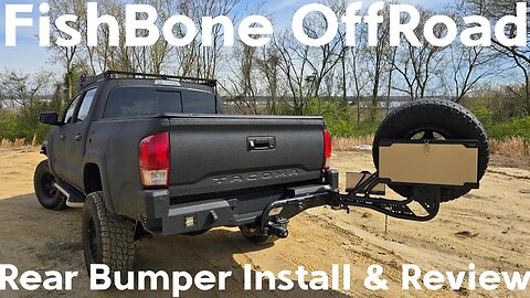 FishBone OffRoad 3rd Gen Tacoma Rear Bumper Install with DirtCom Trail Swing