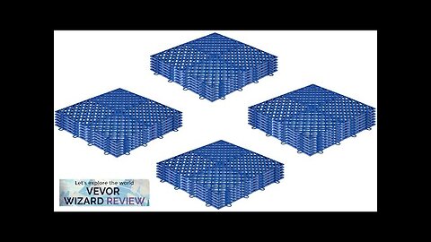 VEVOR Rubber Tiles Interlocking 25 PCS Blue Drainage Tiles 12x12x0.5 Inches Deck Review