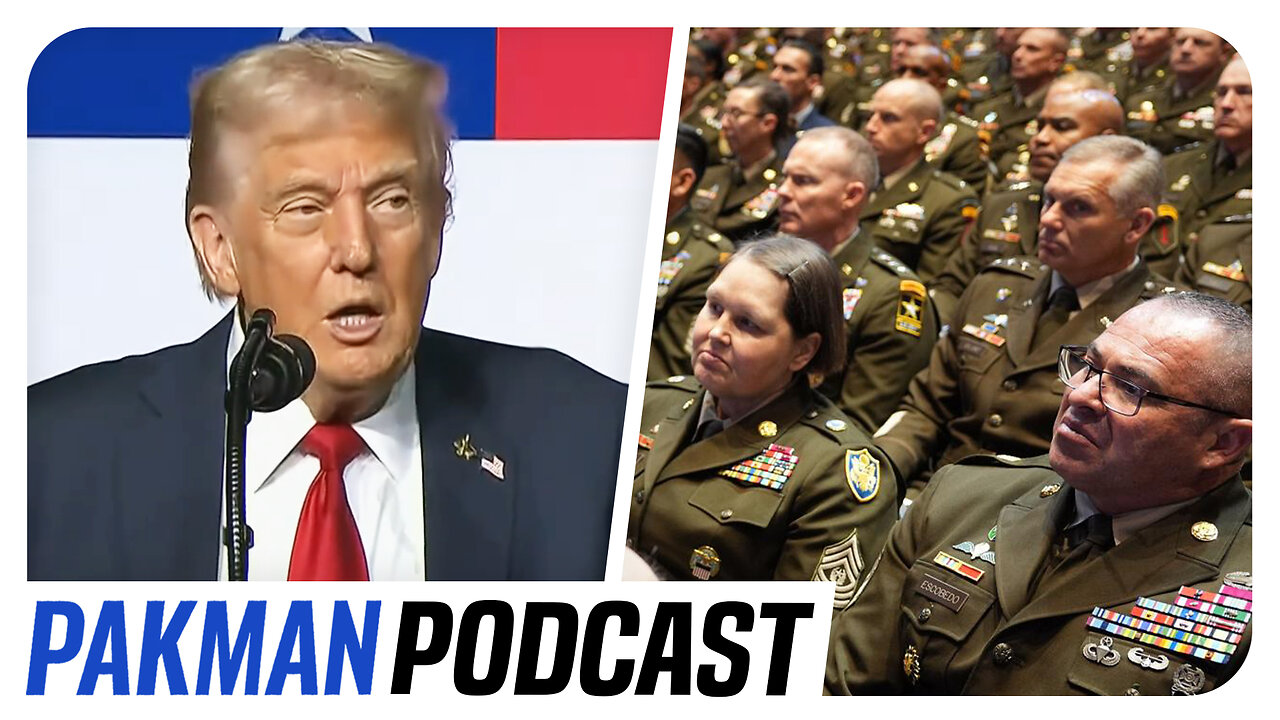 Military skeptical of Trump as speech goes haywire, government shuts down 10/1/25 TDPS Podcast