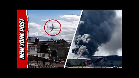 Terrifying Moment Jet Crashes During Emergency Landing, Killing All 10 On Board