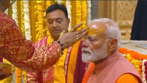 PM Modi reached Somnath temple on the second day of his Gujarat 