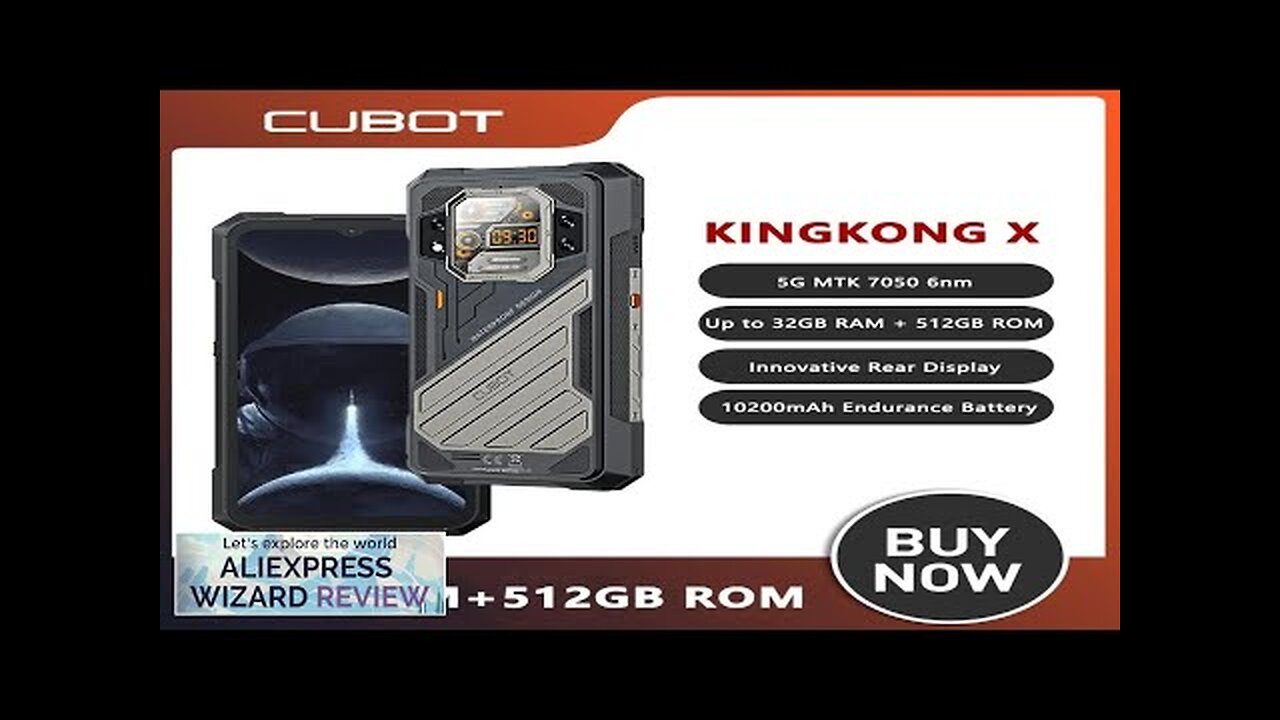 CUBOT KINGKONG X Rugged Smartphone 6.583-Inch FHD+ 5G Up to 32GB RAM+256/512GB Review